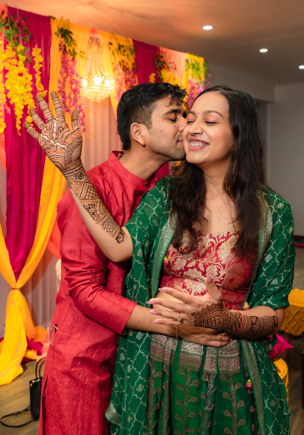 Achaman and Saumya — the mehendi