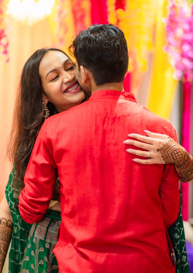 Achaman and Saumya — the mehendi