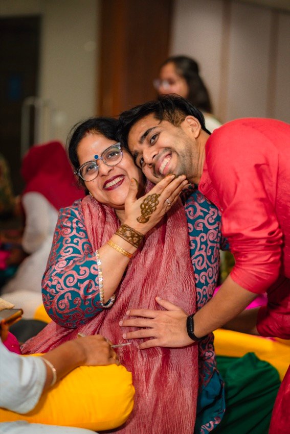 Achaman and Saumya — the mehendi