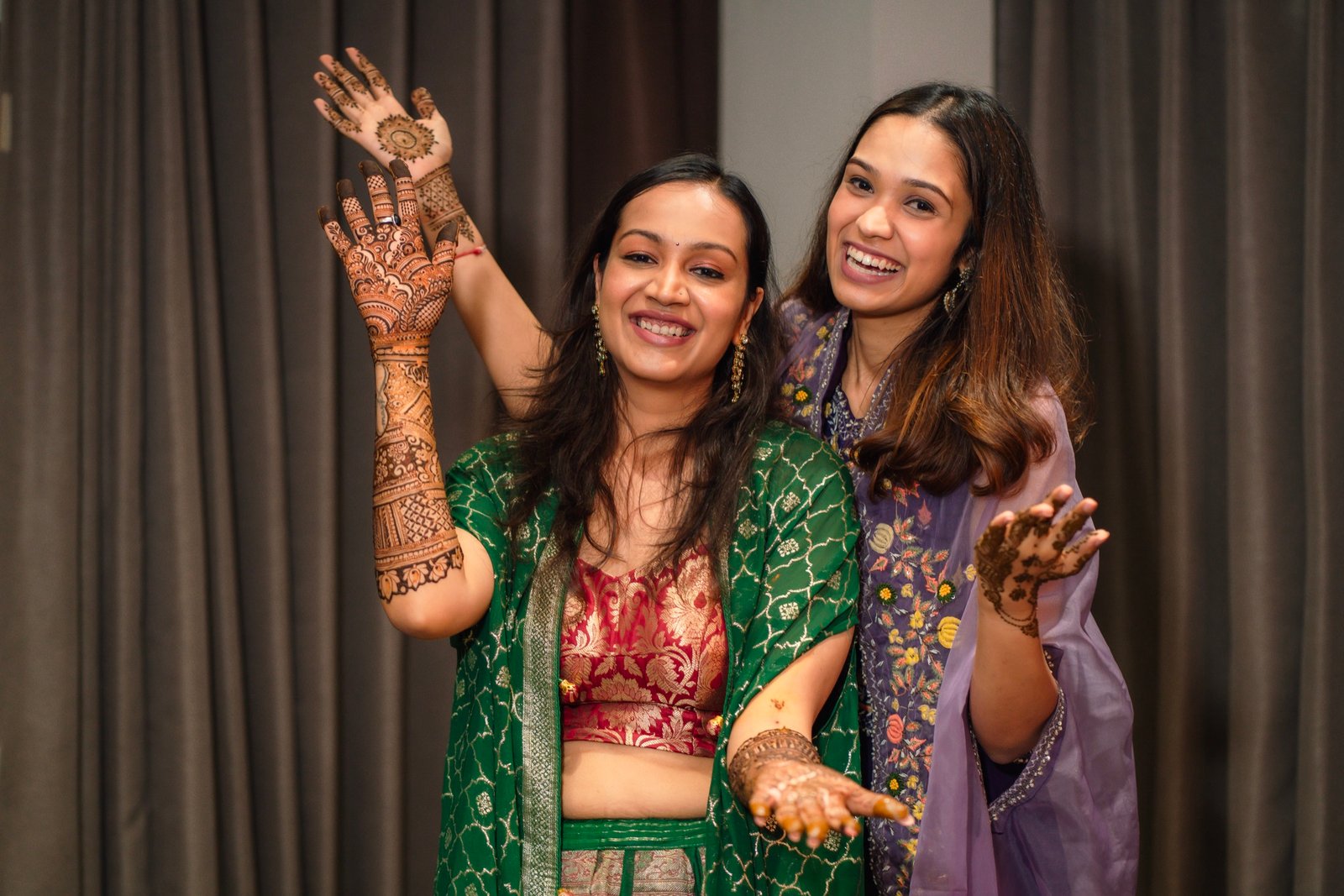 Achaman and Saumya — the mehendi