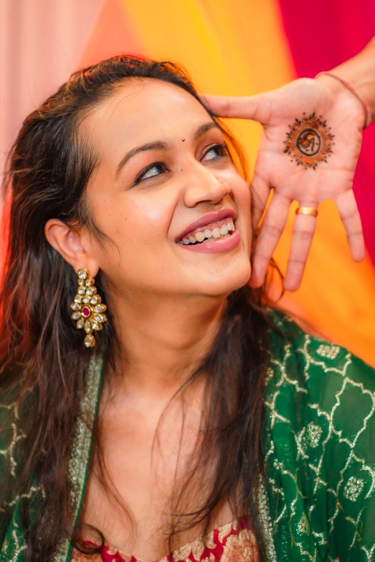 Achaman and Saumya — the mehendi