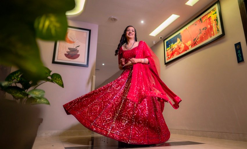 Achaman and Saumya — the sangeet