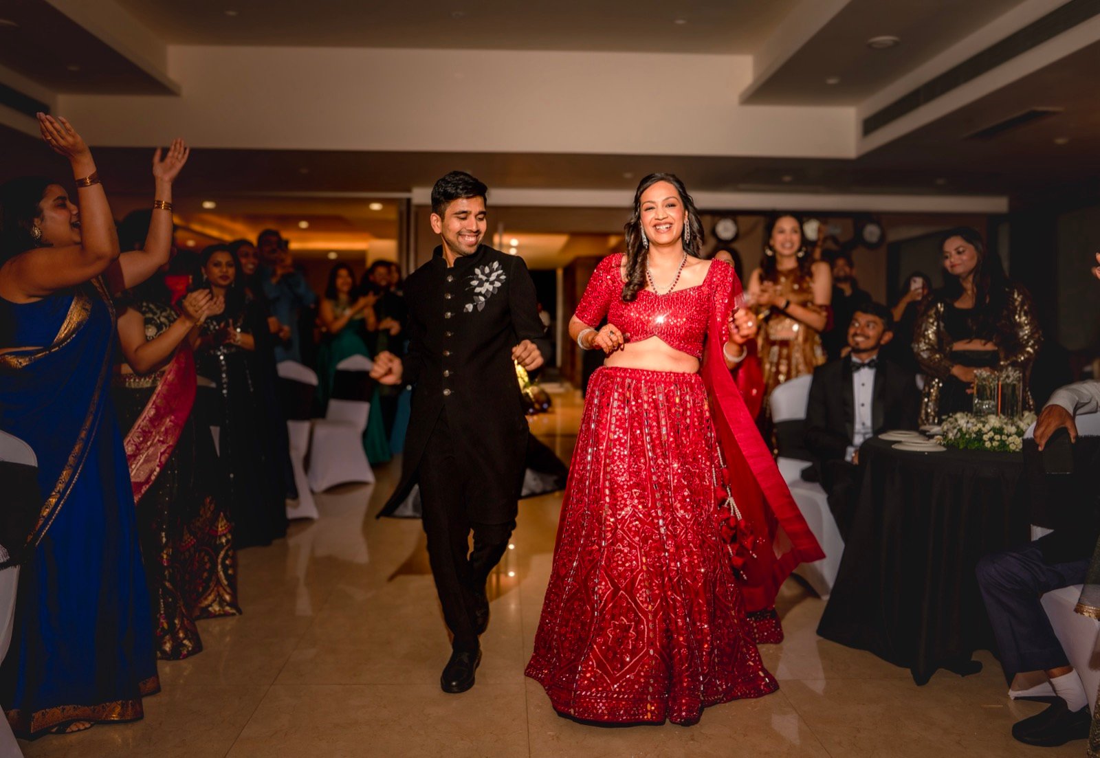 Achaman and Saumya — the sangeet