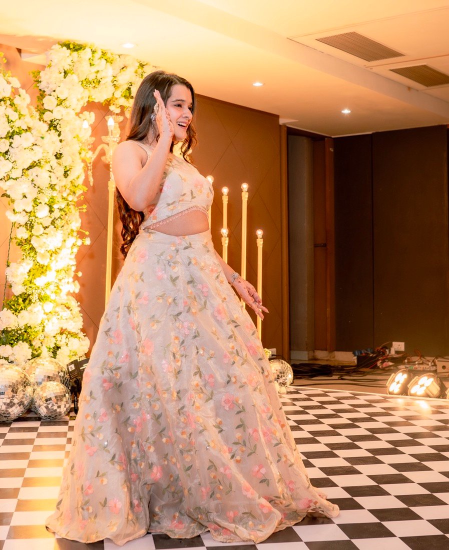 Achaman and Saumya — the sangeet
