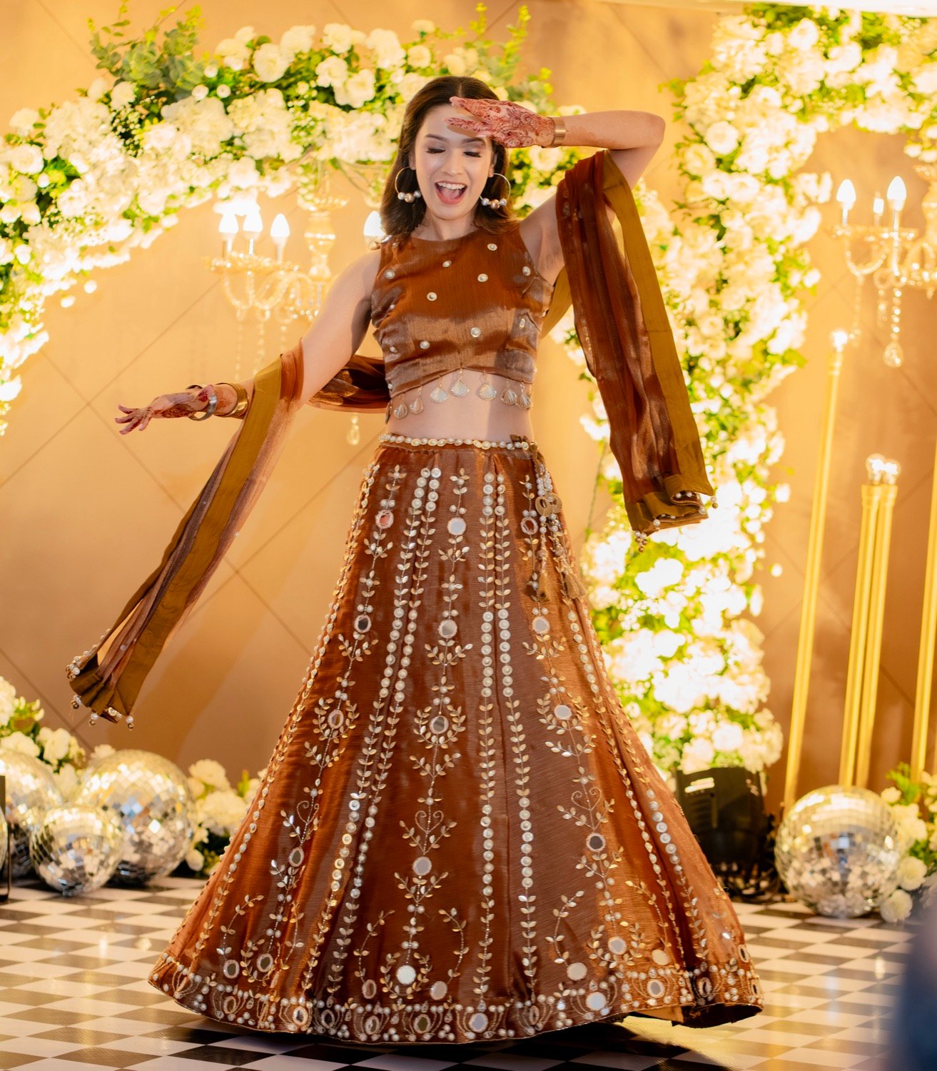 Achaman and Saumya — the sangeet