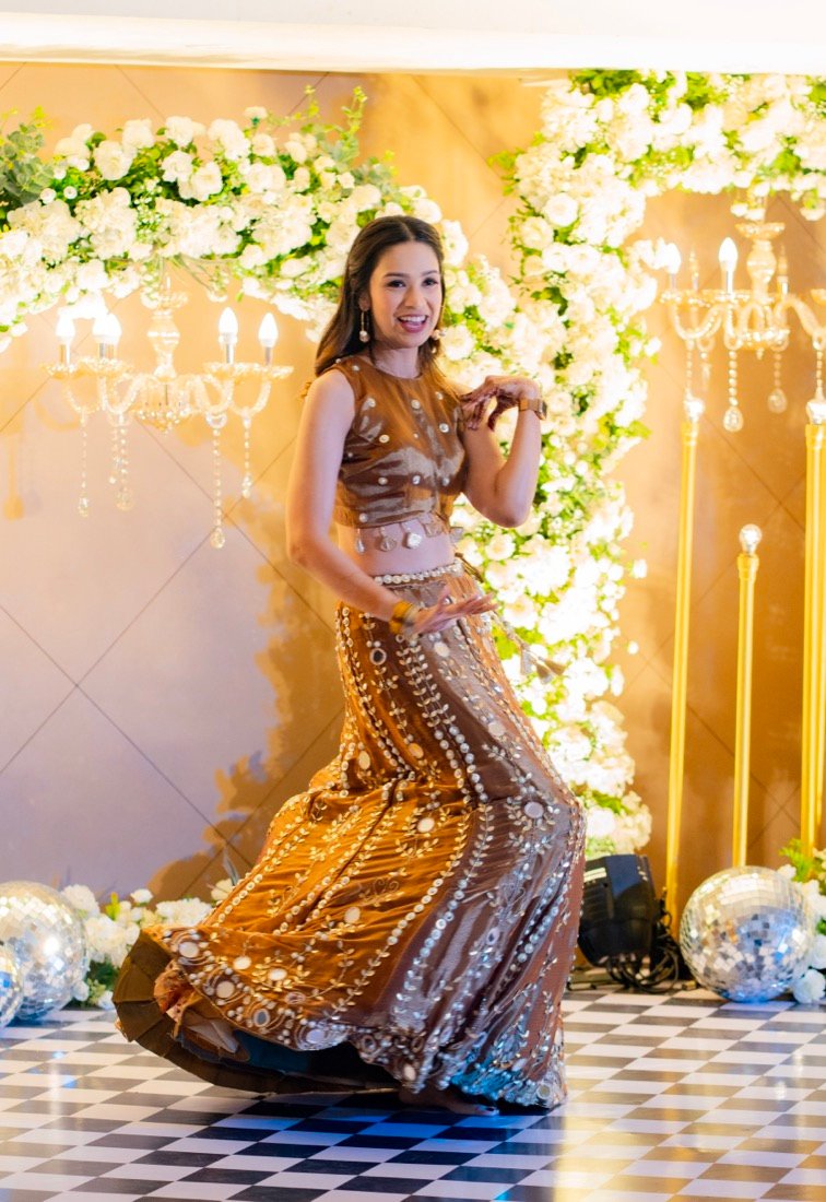 Achaman and Saumya — the sangeet