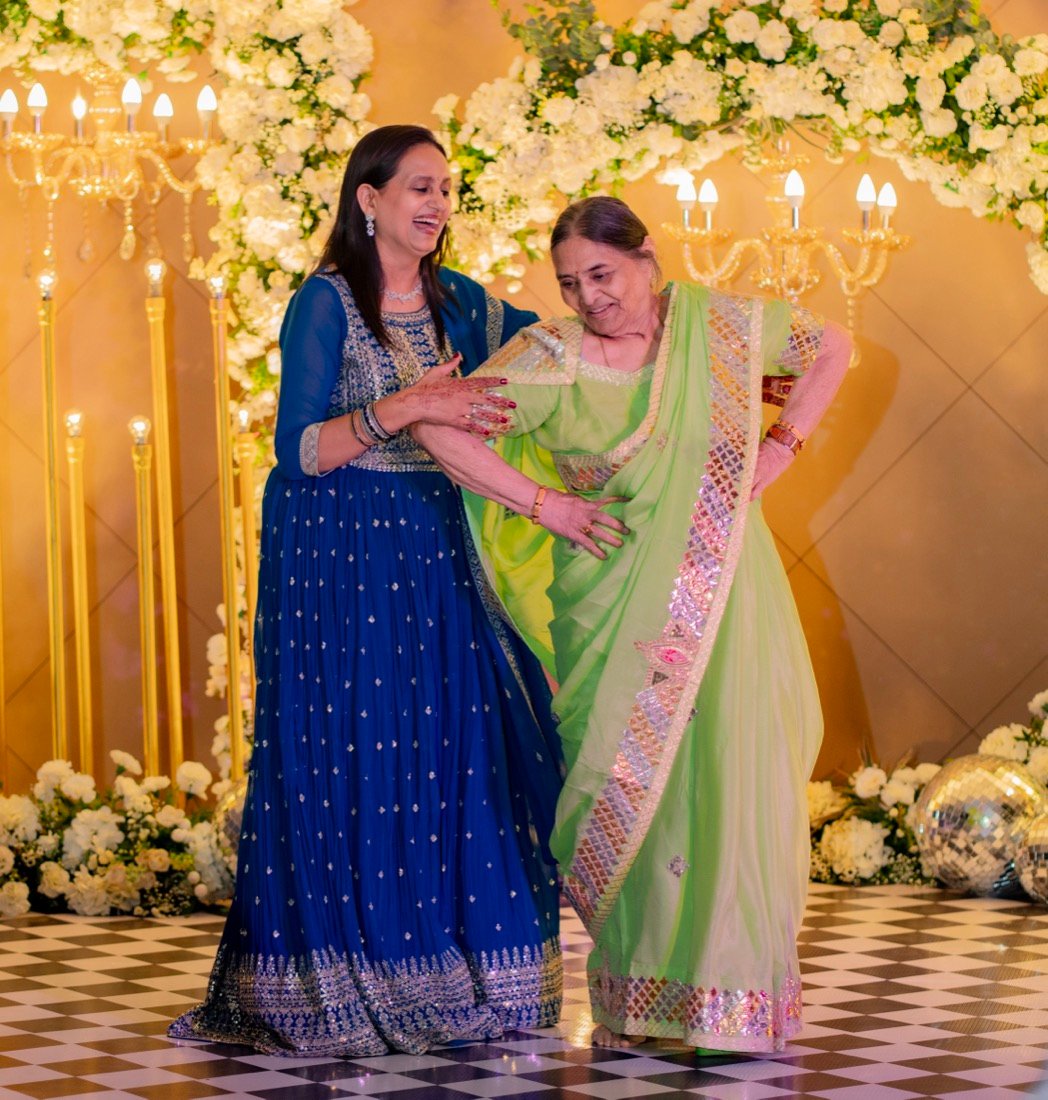 Achaman and Saumya — the sangeet