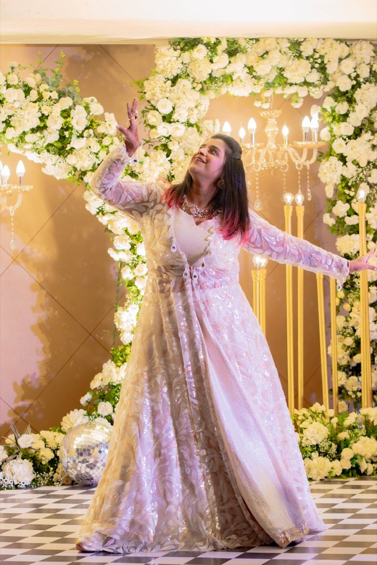 Achaman and Saumya — the sangeet