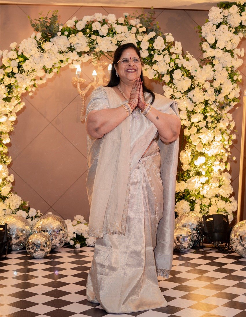 Achaman and Saumya — the sangeet