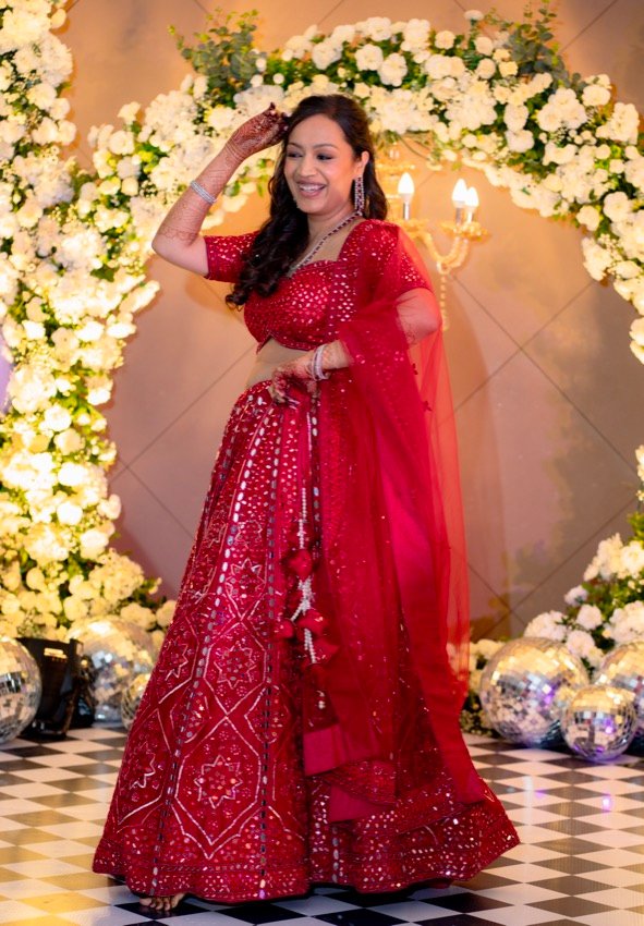 Achaman and Saumya — the sangeet