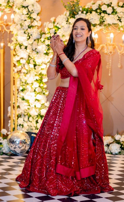 Achaman and Saumya — the sangeet