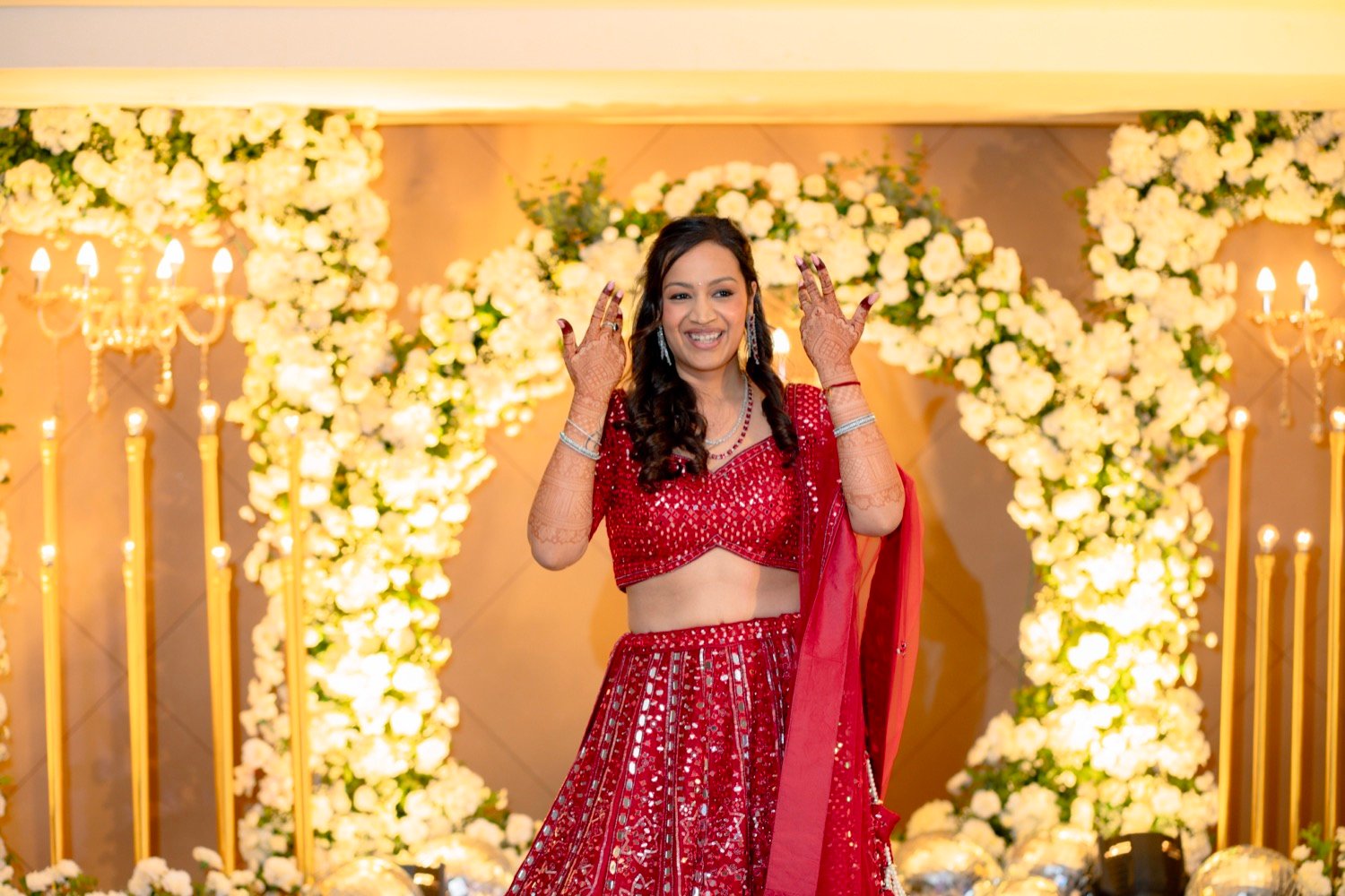 Achaman and Saumya — the sangeet