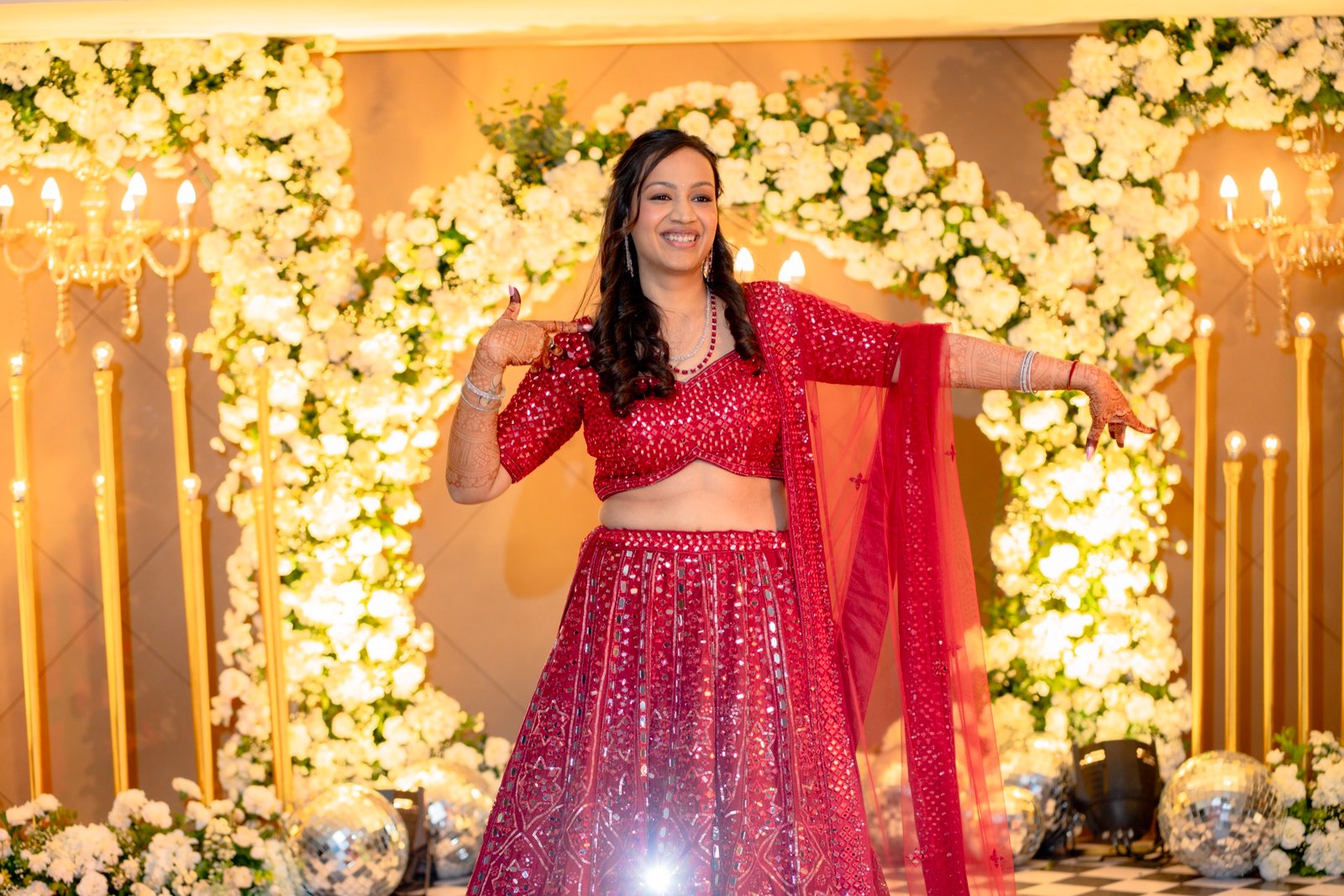 Achaman and Saumya — the sangeet