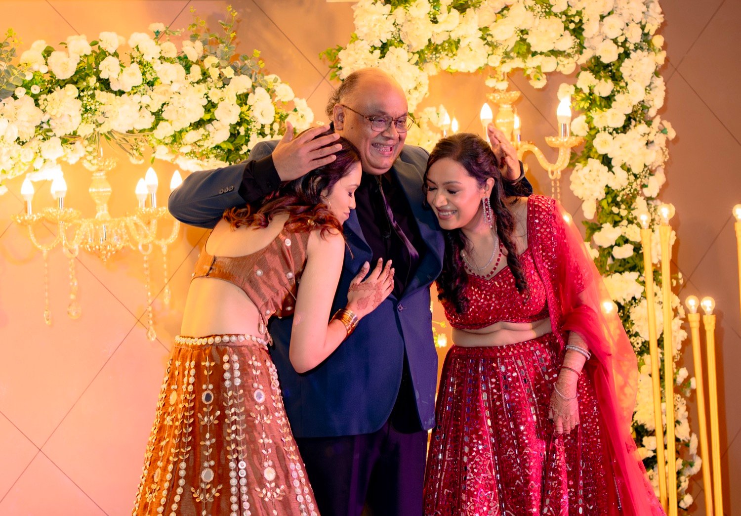 Achaman and Saumya — the sangeet