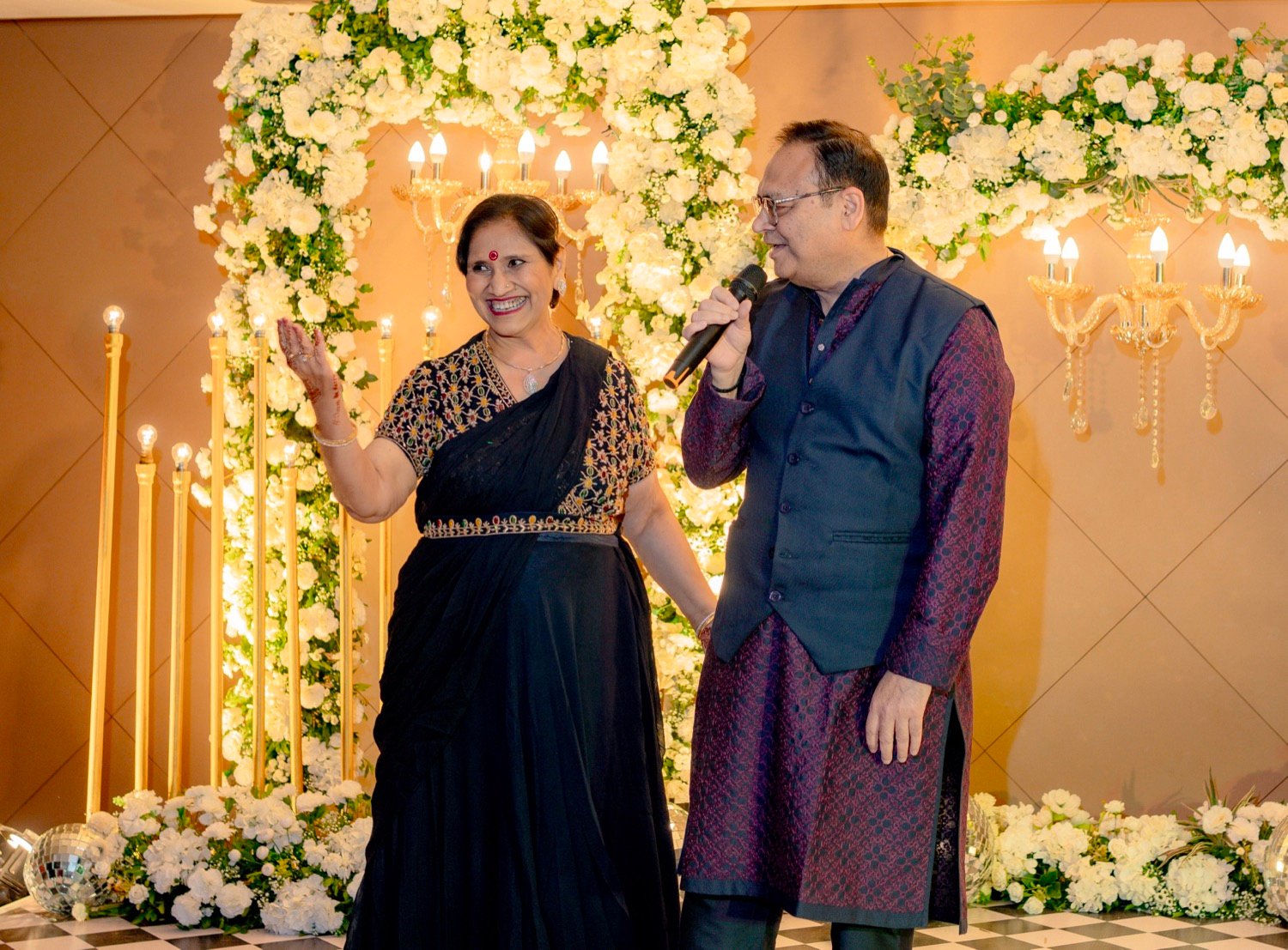 Achaman and Saumya — the sangeet