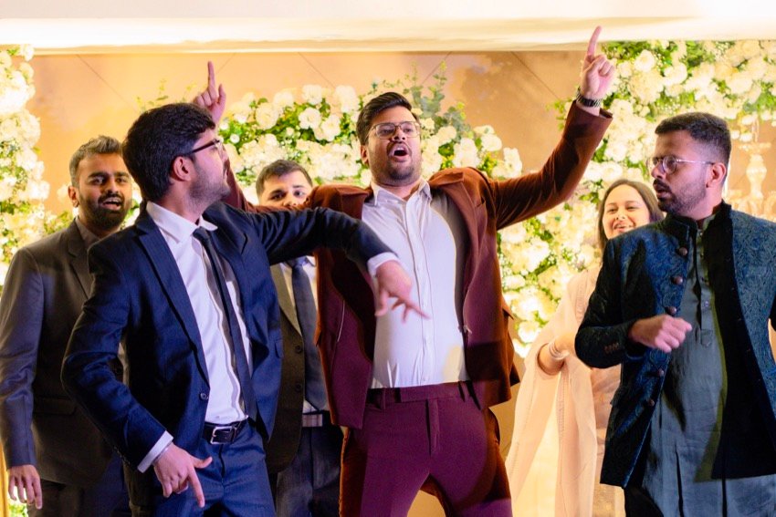 Achaman and Saumya — the sangeet