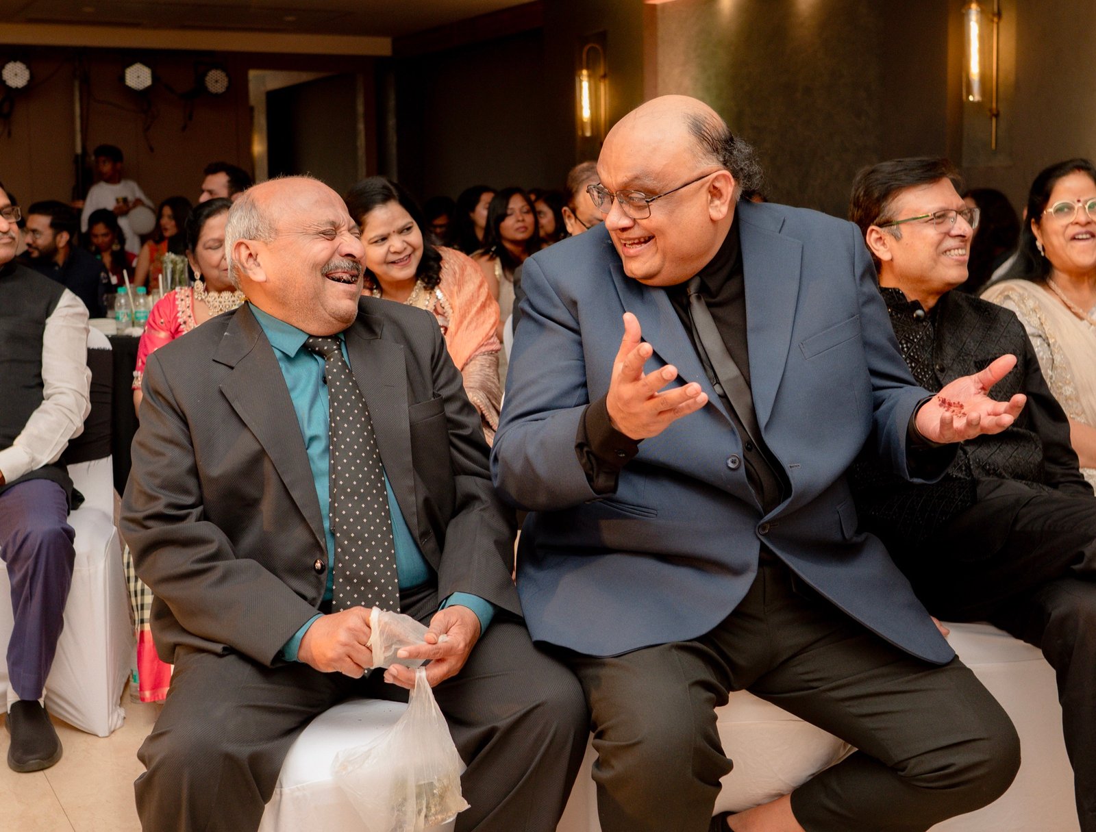 Achaman and Saumya — the sangeet
