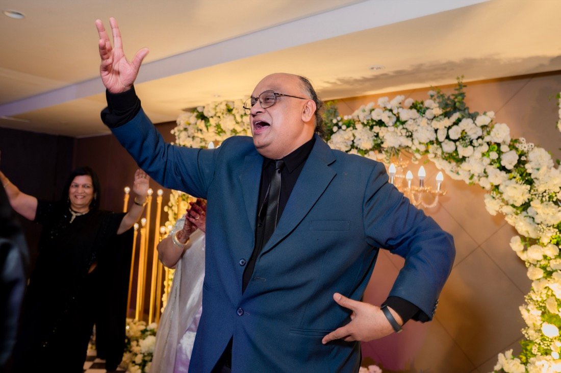 Achaman and Saumya — the sangeet