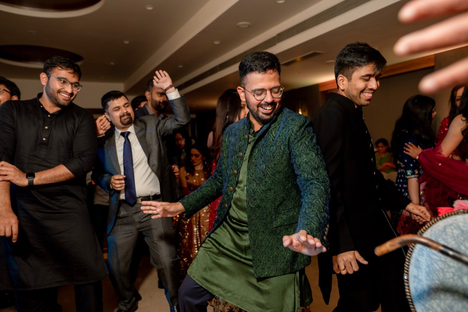 Achaman and Saumya — the sangeet