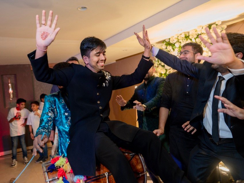 Achaman and Saumya — the sangeet