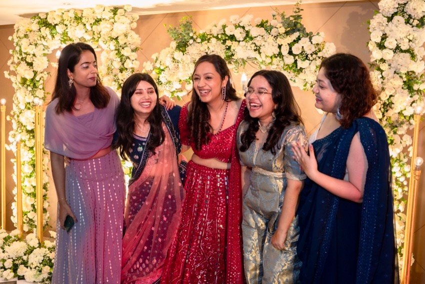 Achaman and Saumya — the sangeet