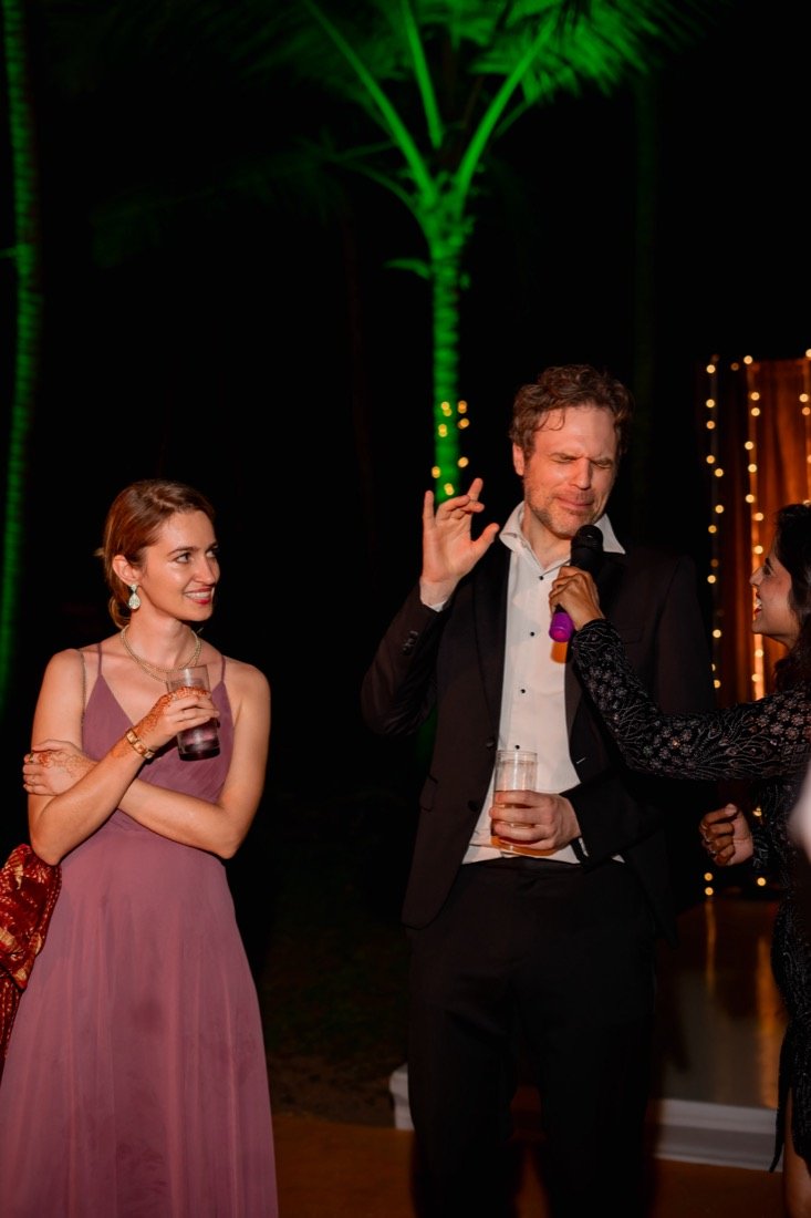 Bhavna and Przemo — the cocktail evening