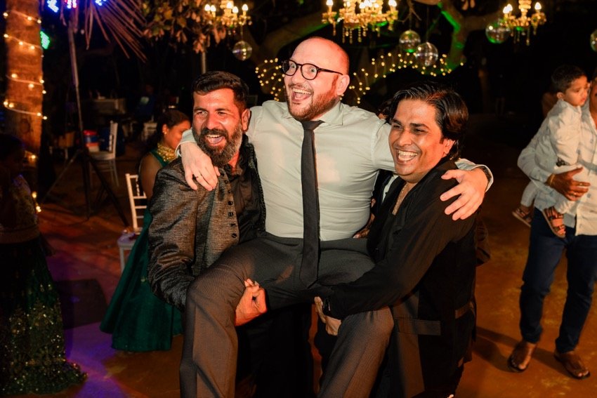 Bhavna and Przemo — the cocktail evening