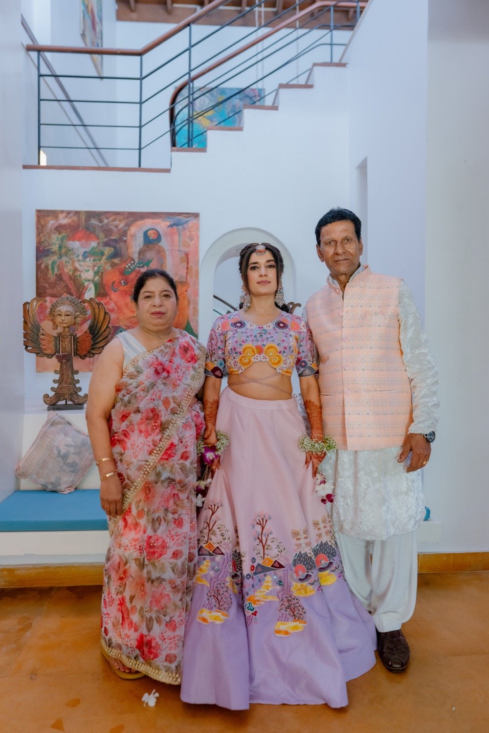 Bhavna and Przemo — the haldi ceremony