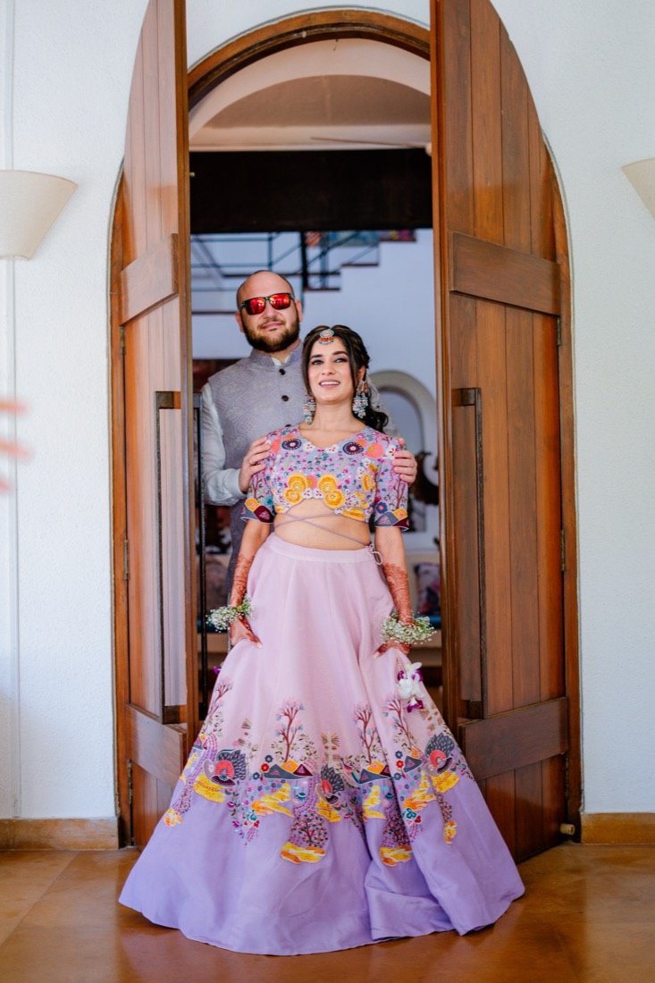 Bhavna and Przemo — the haldi ceremony
