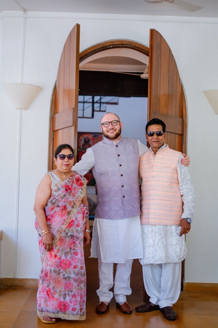 Bhavna and Przemo — the haldi ceremony