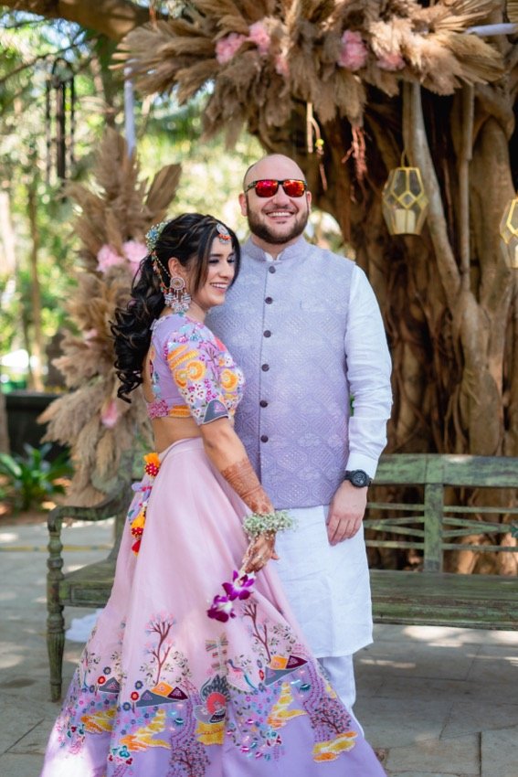 Bhavna and Przemo — the haldi ceremony