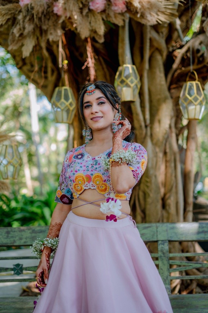 Bhavna and Przemo — the haldi ceremony