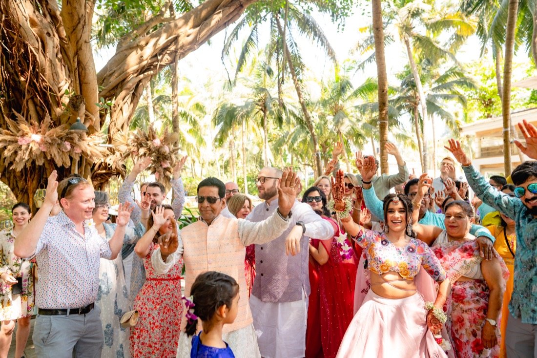 Bhavna and Przemo — the haldi ceremony