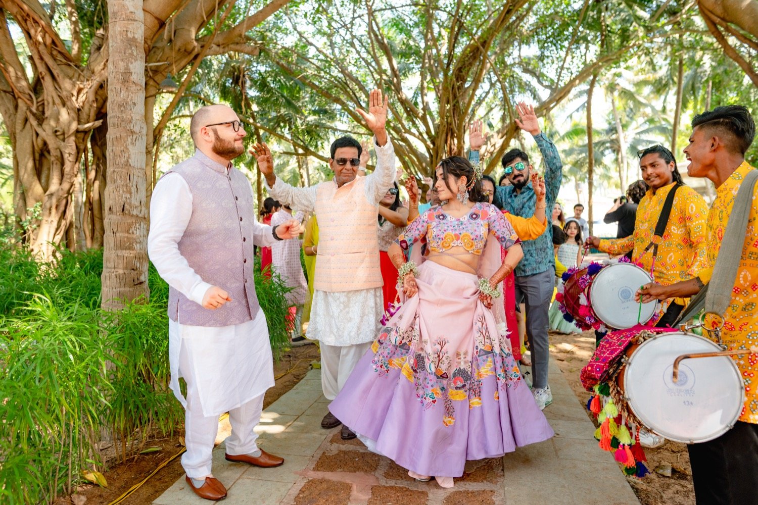 Bhavna and Przemo — the haldi ceremony
