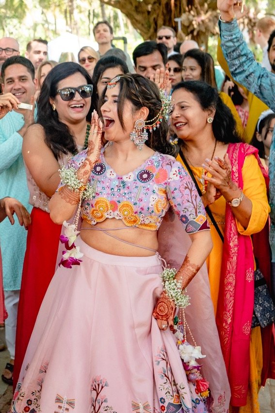 Bhavna and Przemo — the haldi ceremony