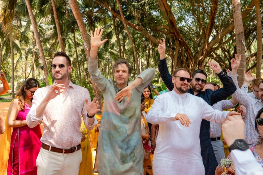 Bhavna and Przemo — the haldi ceremony