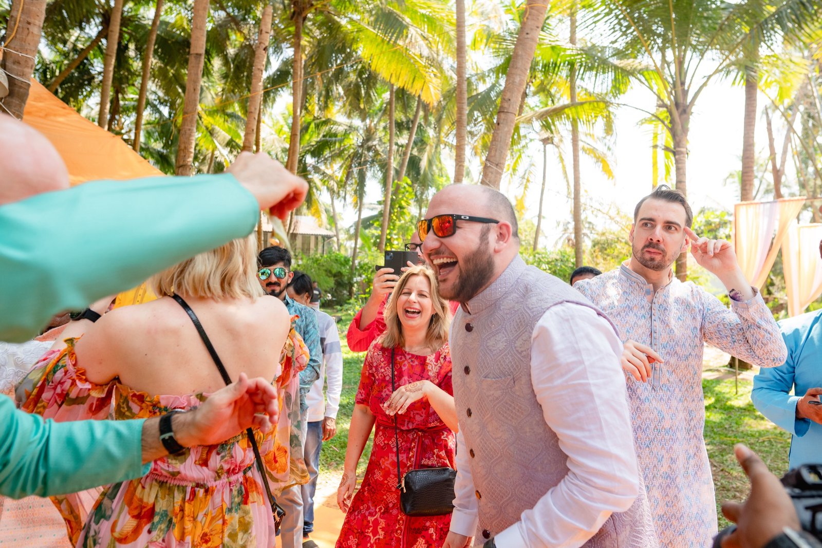 Bhavna and Przemo — the haldi ceremony