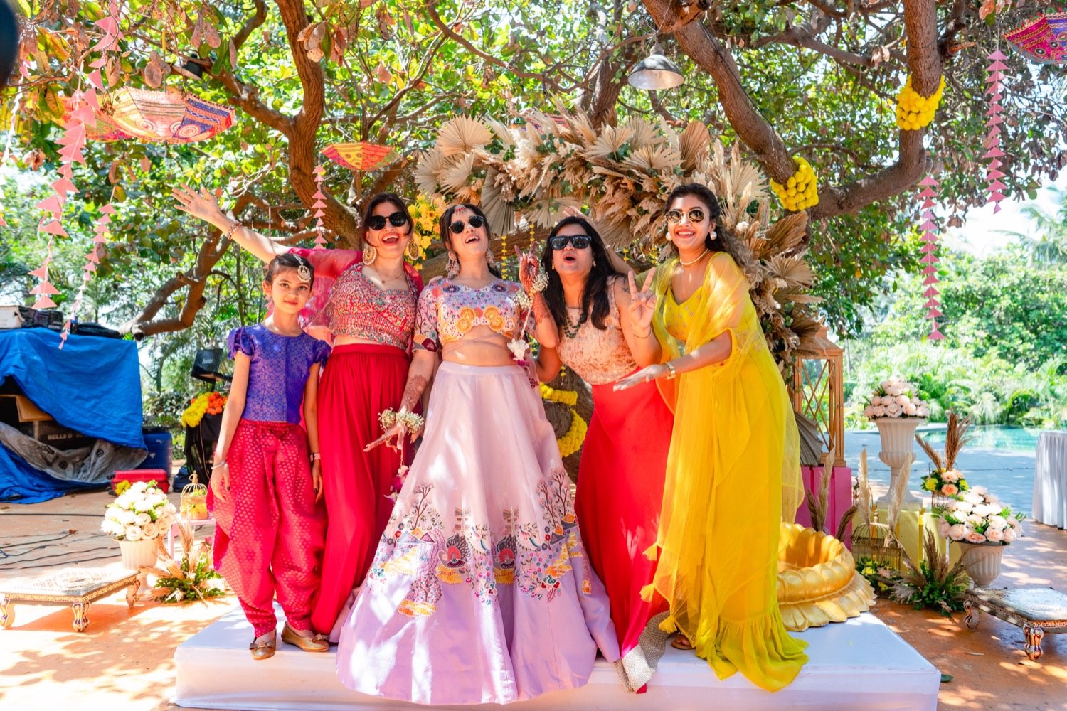 Bhavna and Przemo — the haldi ceremony
