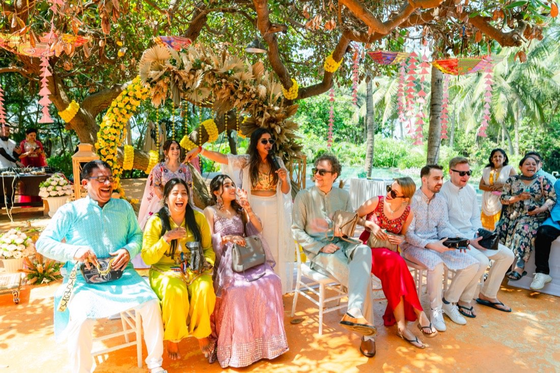 Bhavna and Przemo — the haldi ceremony