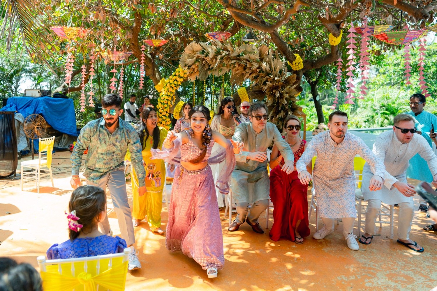 Bhavna and Przemo — the haldi ceremony