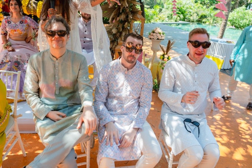 Bhavna and Przemo — the haldi ceremony