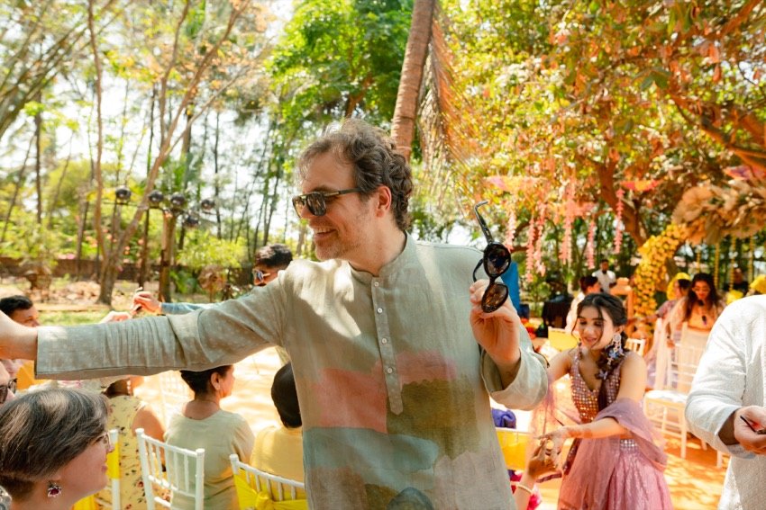 Bhavna and Przemo — the haldi ceremony