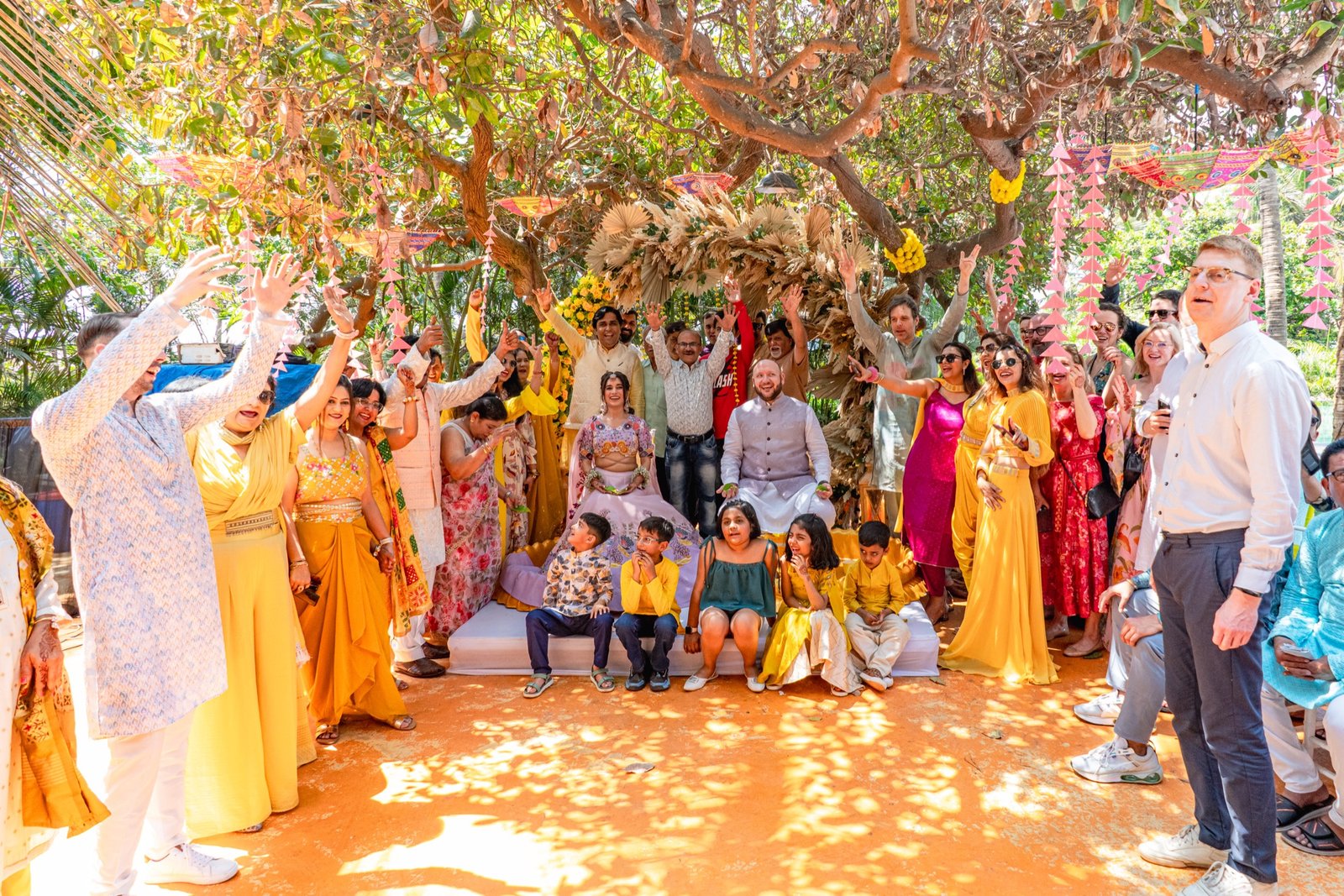 Bhavna and Przemo — the haldi ceremony