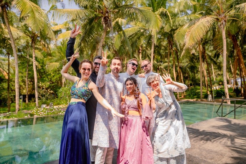 Bhavna and Przemo — the haldi ceremony
