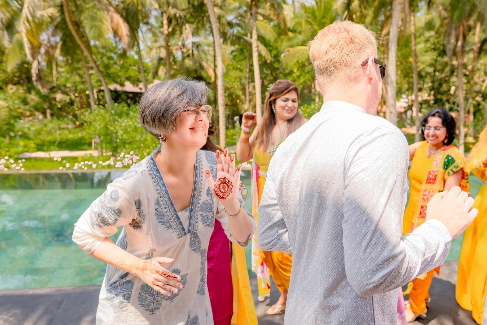 Bhavna and Przemo — the haldi ceremony