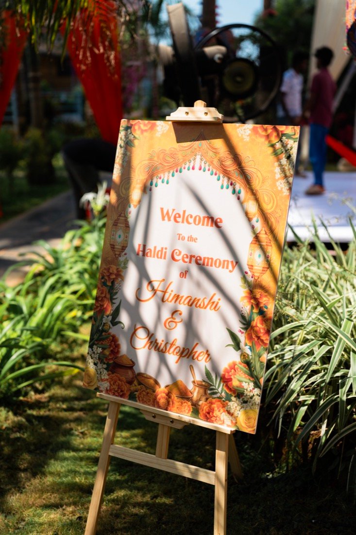 Himanshi and Christopher — the haldi ceremony
