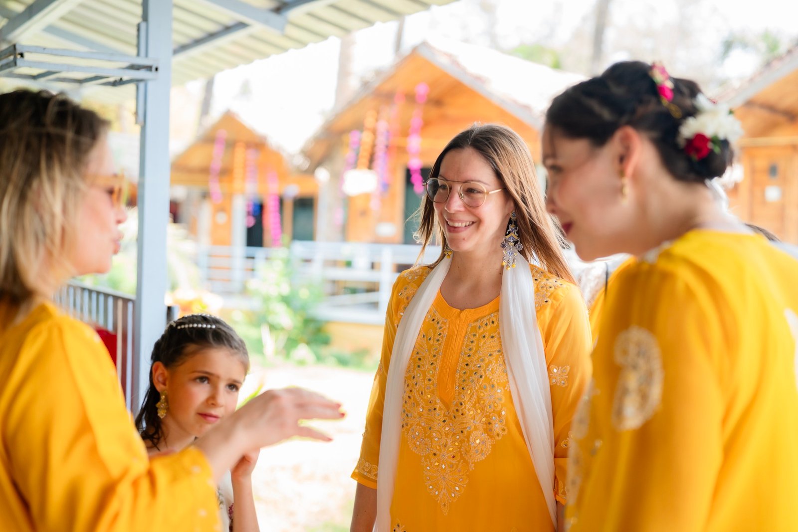 Himanshi and Christopher — the haldi ceremony