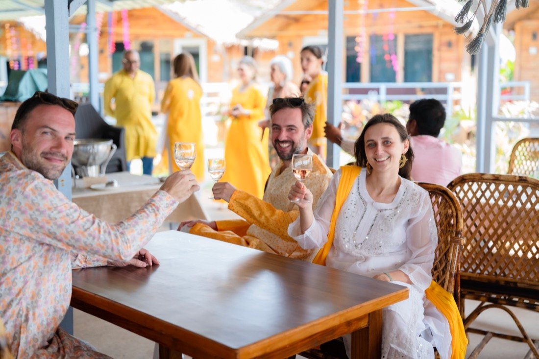 Himanshi and Christopher — the haldi ceremony