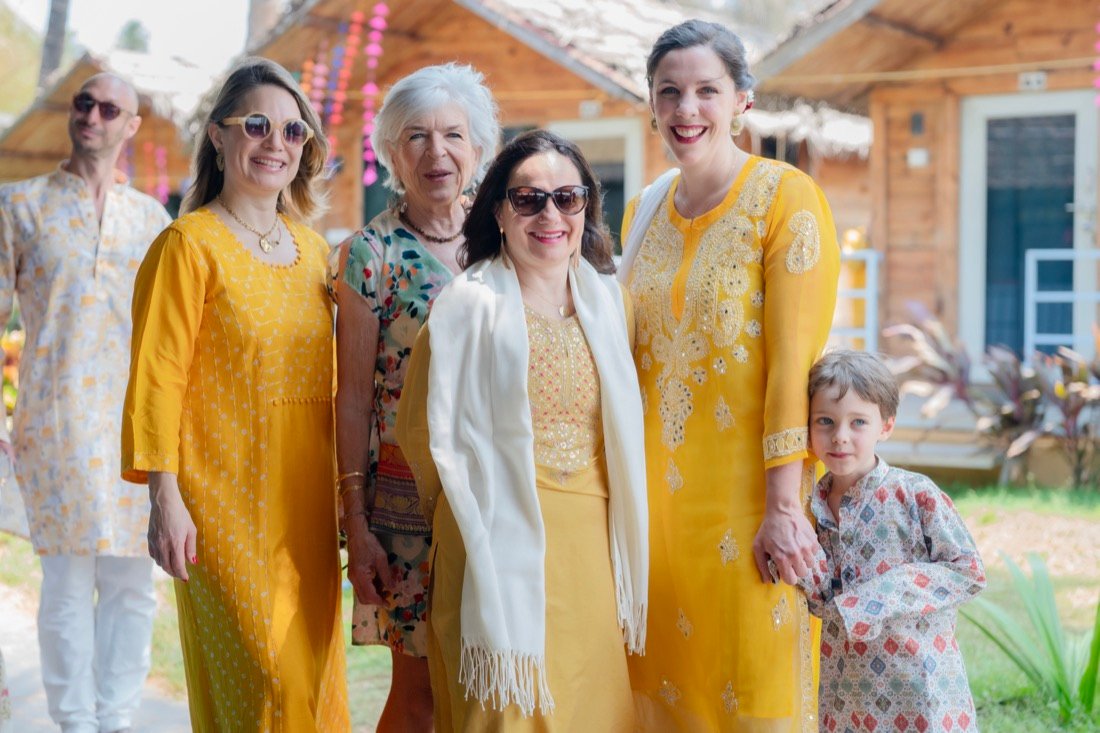 Himanshi and Christopher — the haldi ceremony