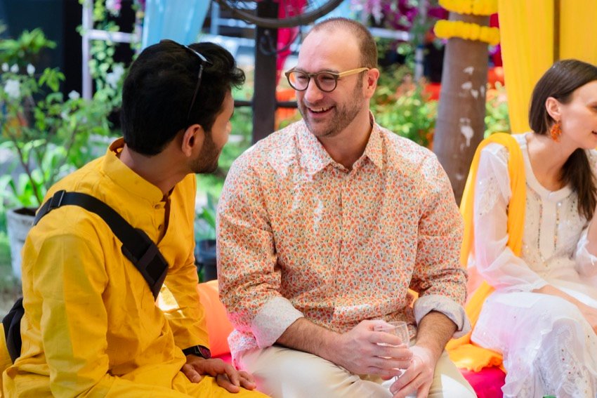 Himanshi and Christopher — the haldi ceremony